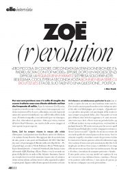 Zoe Kravitz - ELLE Italy 06/29/2019 Issue