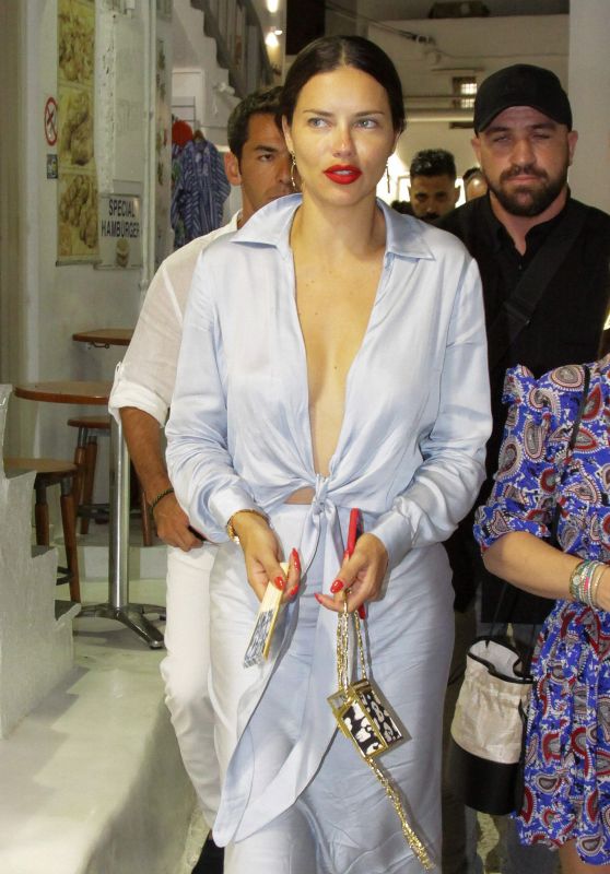 Adriana Lima - Out in Mykonos Town 07/09/2019
