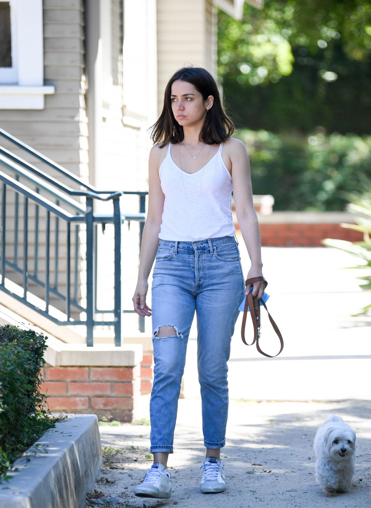 Ana de Armas - Walking Her Dog in Los Angeles 07/30/2019 • CelebMafia