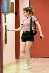 Anna Kendrick - Pressing an Elevator Button in LA 07/25/2019