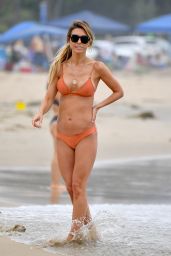 Audrina Patridge in a Bikini on the Beach in Santa Monica 07/15/2019