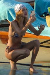 Bella Hadid in a Bikini at the Beach on Mykonos 07/30/2019