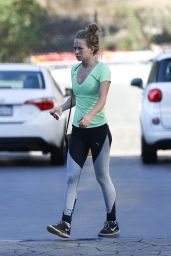 Britt Robertson at the Gym in LA 07/24/2019