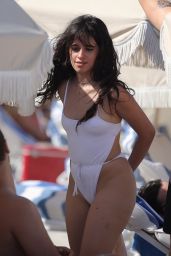Camila Cabello and Shawn Mendes at a Pool in Miami 07/29/2019
