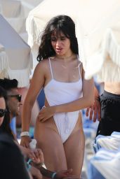 Camilla Cabello in a Swimsuit at the Beach in Miami 7/29/2019