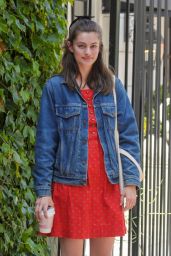 Diana Silvers Cute Style - Out for Coffee on Melrose Place