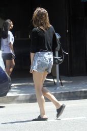 Elizabeth Olsen in Jeans Shorts 07/17/2019