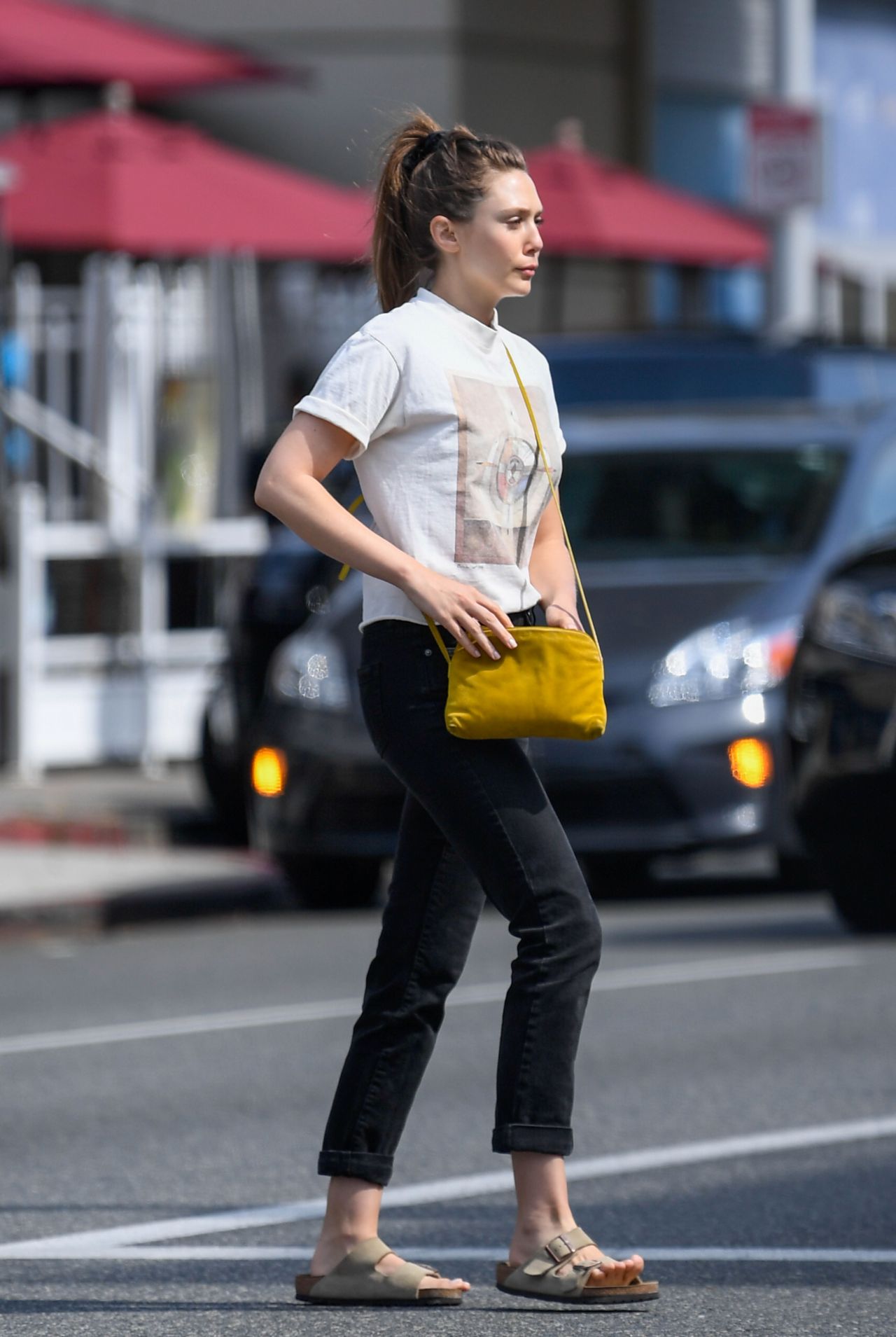 Elizabeth Olsen Street Style 07/08/2019 • CelebMafia