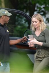 Emily Blunt - Going to a Restaurant in Upstate New York, June 2019