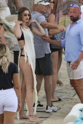 Gigi Hadid in a Bikini at the Beach on Mykonos 07/30/2019