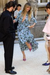 Heidi Klum – Outside the Valentino Show in Paris 07/03/2019