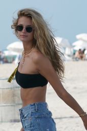 Kate Bock in a Bikini - Beach in Miami 07/14/2019