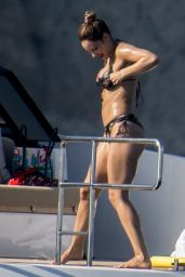 Katharine McPhee in a Bikini on a Yacht in Capri 07/03/2019