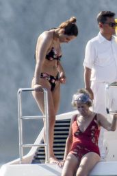 Katharine McPhee in a Bikini on a Yacht in Capri 07/03/2019