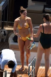 Katharine McPhee in a Bikini on a Yacht in Capri 07/05/2019