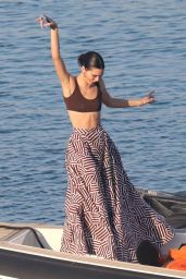 Kendall Jenner at a Boat in Mykonos 07/09/2019