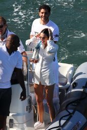 Kendall Jenner Cute Style - On a Boat in Malibu 07/04/2019