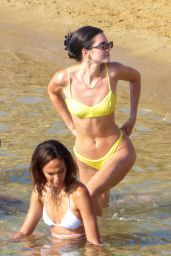 Kendall Jenner in a Bikini on a Beach in Mykonos 07/08/2019