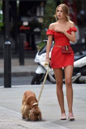 Kimberley Garner - Walking Her Dog in London 07/17/2019