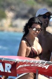 Kourtney Kardashian in a Bikini on the Yacht - Sardinia 07/30/2019