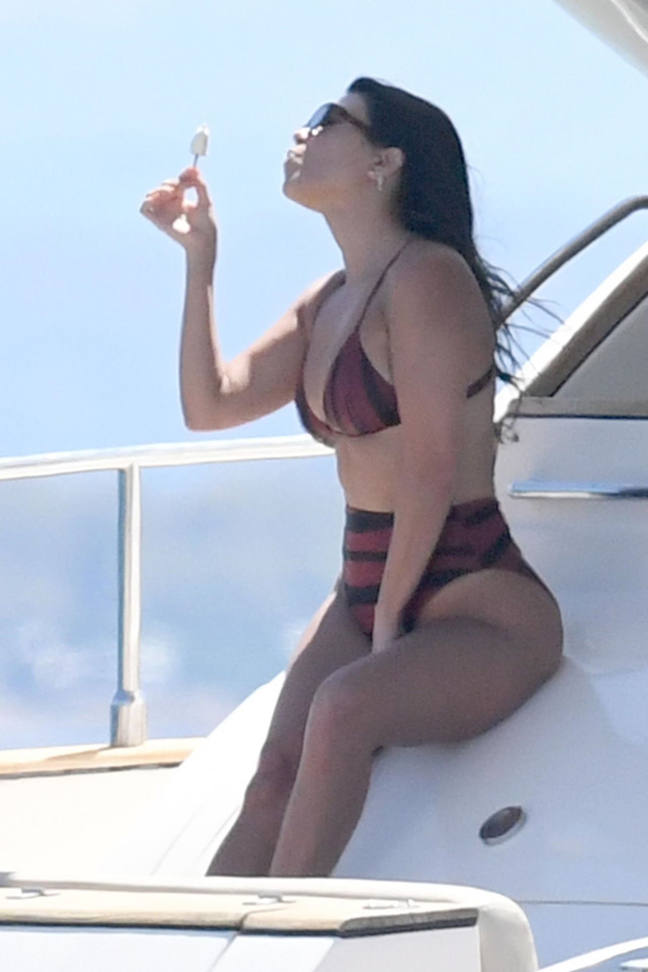 Kourtney Kardashian In A Bikini On The Yacht Sardinia 07 30 2019 More Pics Celebmafia