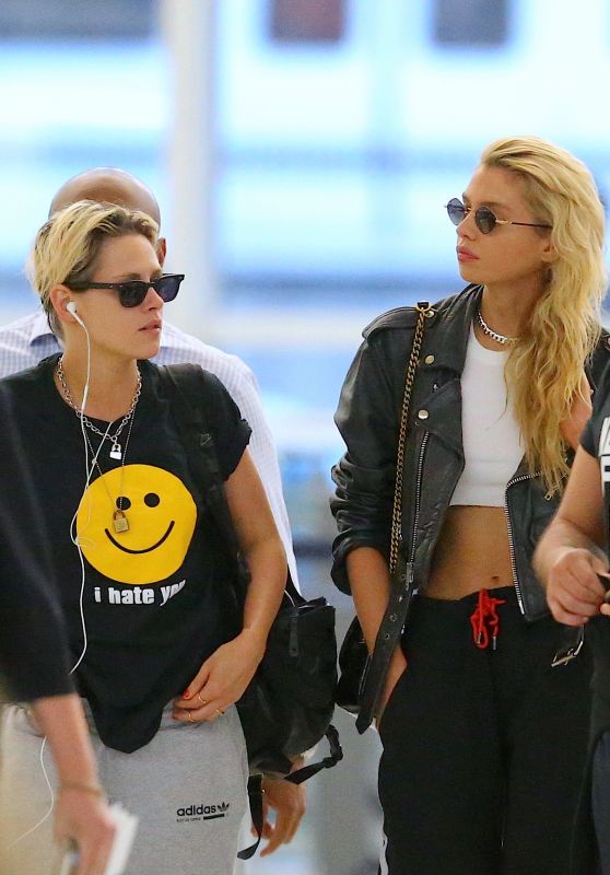 Kristen Stewart and Stella Maxwell - JFK Airport in NYC 07/08/2019 ...