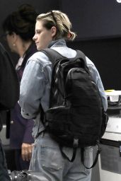 Kristen Stewart in Travel Outfit - LAX Airport in Los Angeles 07/04/2019