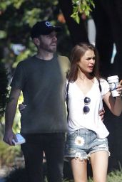 Lily Collins and Charlie Mcdowell - Out in Los Feliz 07/14/2019