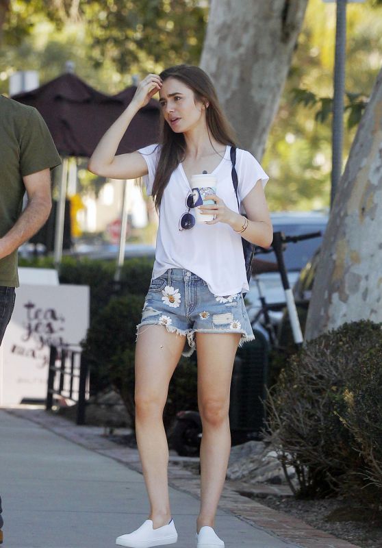 Lily Collins and Charlie Mcdowell - Out in Los Feliz 07/14/2019