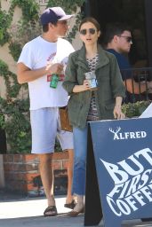 Lily Collins at Celeb Hotspot Alfred