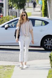 Lily Collins Casual Style - Out in Beverly Hills 07/17/2019