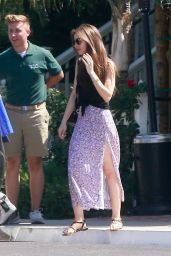 Lily Collins Summer Street Style - West Hollywood 07/10/2019