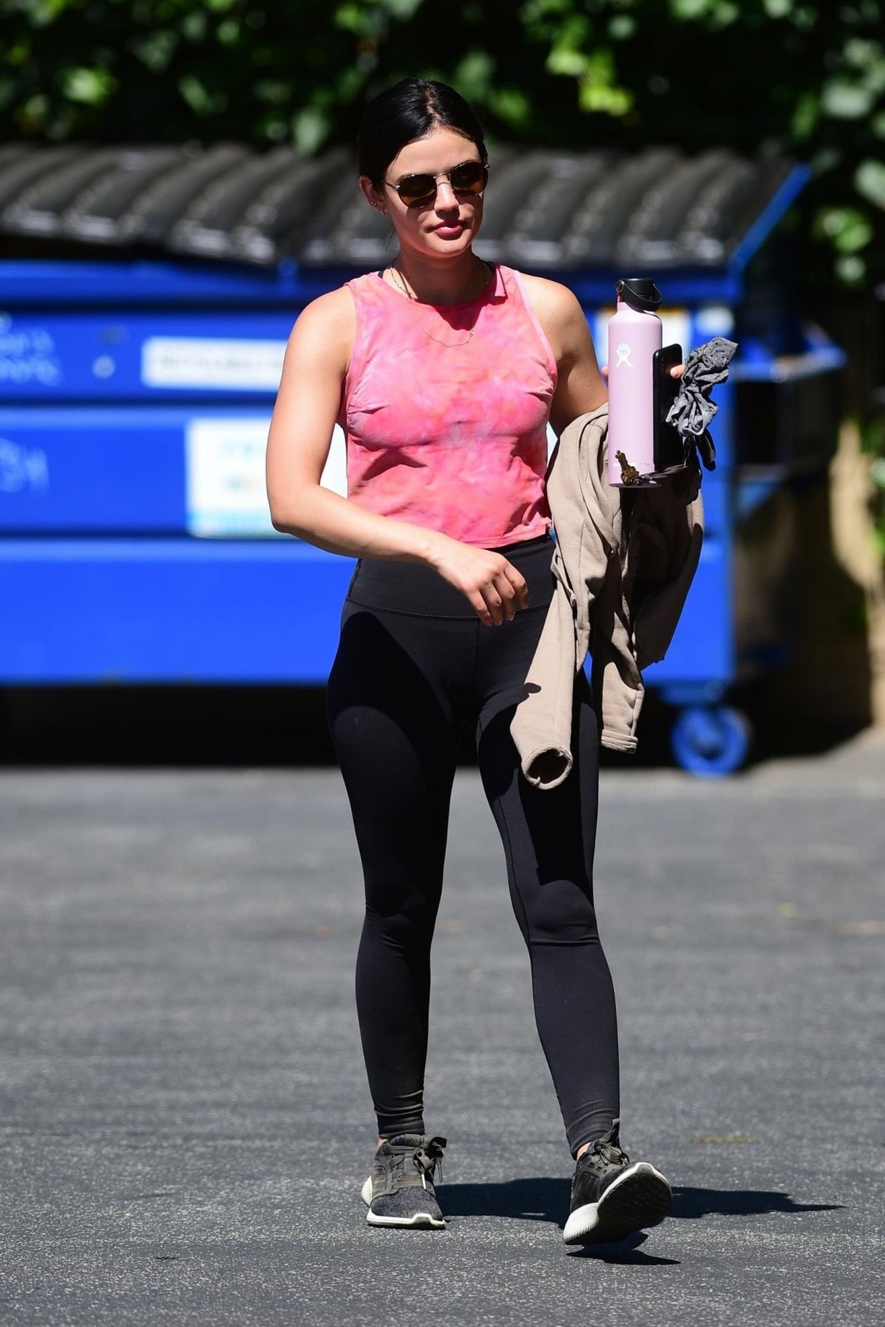 Lucy Hale in Gym Ready Outfit - Studio City 07/11/2019 • CelebMafia