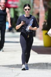Lucy Hale in Gym Ready Outfit - Studio City 07/24/2019