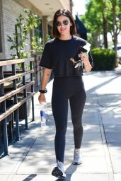 Lucy Hale in Gym Ready Outfit - Studio City 07/24/2019