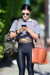Lucy Hale in Spandex - Shopping in Studio City 07/13/2019