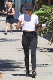 Lucy Hale in Tights in Studio City 07/14/2019