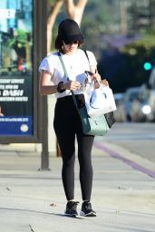 Lucy Hale in Tights - Out in Studio City 07/02/2019