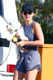Lucy Hale - Picking Up Her Dog From the Dog Care in Studio City 06/30/2019