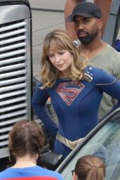 Melissa Benoist - "Supergirl" Set in Vancouver 07/16/2019
