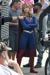 Melissa Benoist - "Supergirl" Set in Vancouver 07/16/2019
