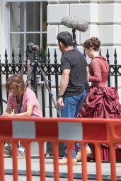 Millie Bobby Brown - Filming "Enola Holmes" in London 07/22/2019