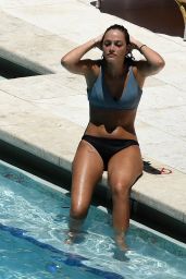 Oriana Sabatini at Her Hotel Pool in Miami 07/22/2019