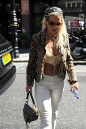 Rita Ora - Arrived at Scotts Restaurant in London 07/04/2019