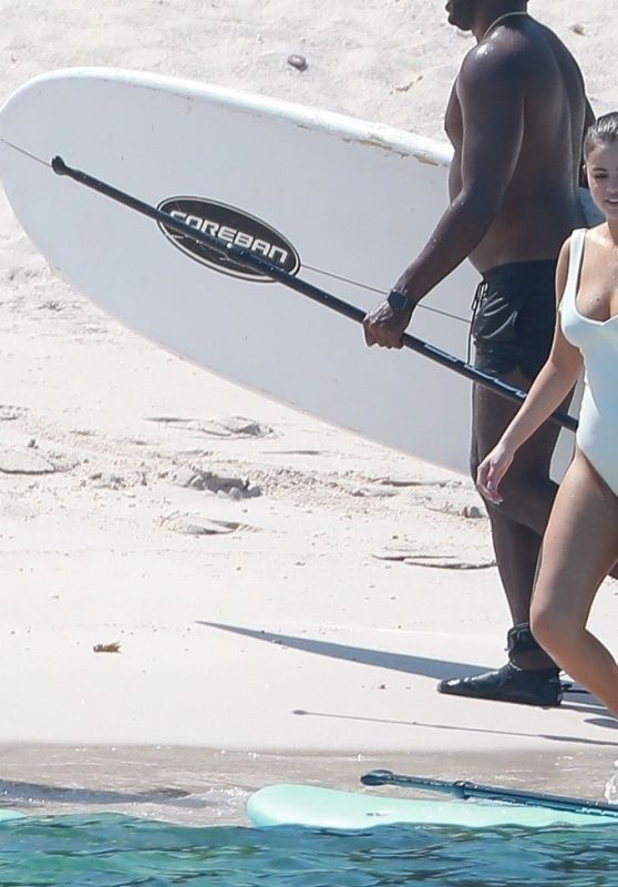 Selena Gomez in a Swimsuit - With Friends on a Beach in Mexico 07/01/2019