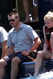 Sophie Turner on Yacht in Italy 07/15/2019