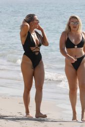 Tallia Storm and Clara Lonsdale in Bikinis on a Holiday in Ibiza 07/03/2019