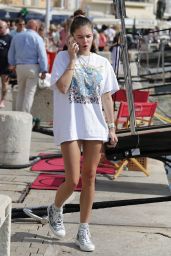 Thylane Blondeau Summer Street Style - Saint Tropez 07/15/2019