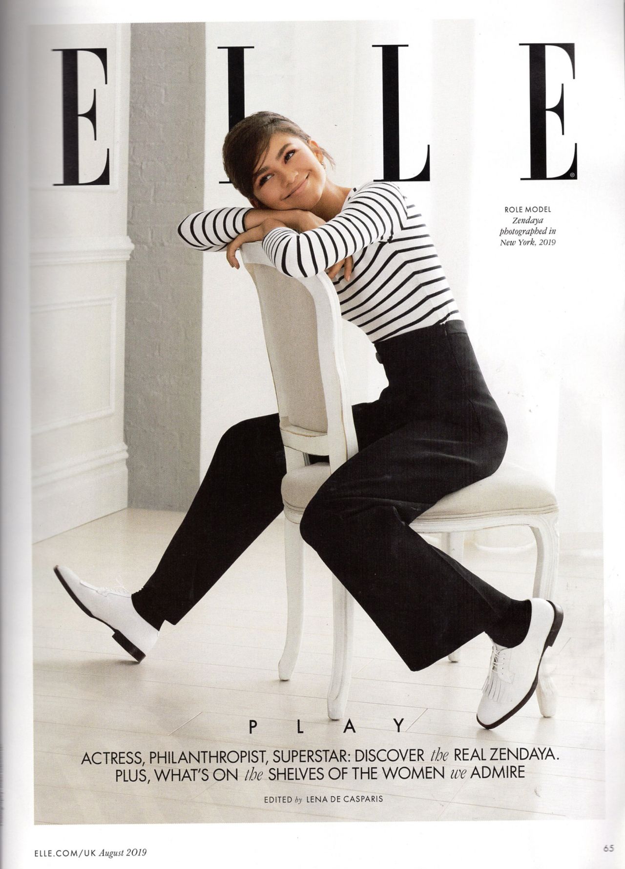 Zendaya Coleman - ELLE Magazine UK August 2019 Issue • CelebMafia