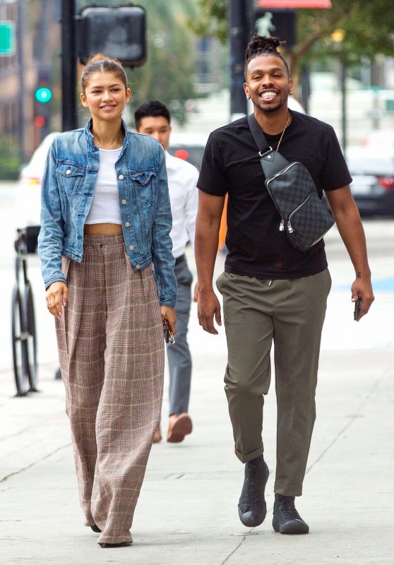 Zendaya With Her Brother Austin at the Granville Restaurant in Burbank 07/25/2019
